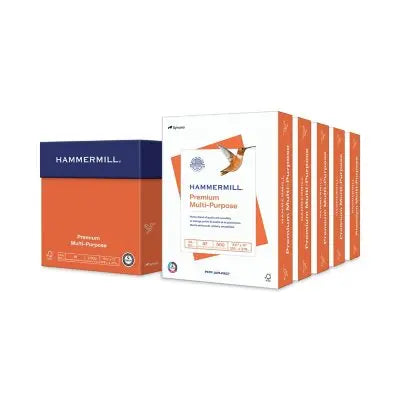 Hammermill - Premium Multipurpose Paper, 8-1/2 x 11, White - 1 Carton (2,500 sheets)