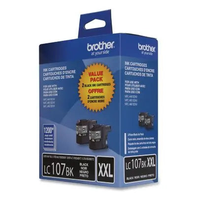 Brother Genuine Super High-yield Ink Cartridges, LC1072PKS, Black