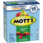 Mott's Assorted Fruit Flavored Snacks, 0.8 oz., 90 pk.
