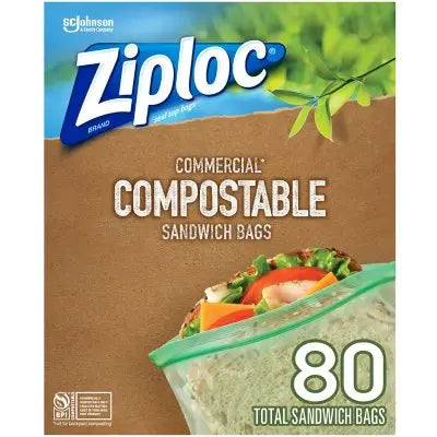 Ziploc Compostable Sandwich Bags, 80 ct.