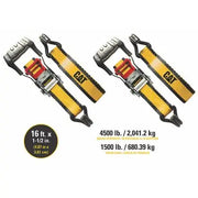 CAT Ratchet Tie Down and Cam Buckle Set (4 pc.)