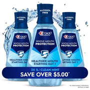Crest Pro-Health Advantage Multi-Protection Mouthwash, Smooth Mint, 33.8 fl. oz., 3 pk.