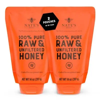 Nature Nate's 100% Pure Raw and Unfiltered Honey, 16 oz., 2 pk