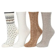 Cuddl Duds Women's 4-Pack Super Soft Boot Sock