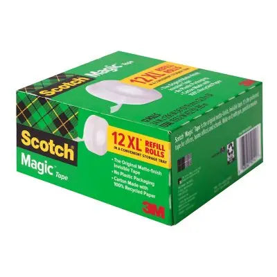 ScotchÂ® Magicâ„¢ Tape, 3/4 in x 1296 in, 12 Pack