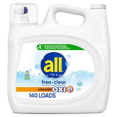allÂ® Liquid Laundry Detergent, with Advanced OXI Stain Removers, 208oz, 140 loads