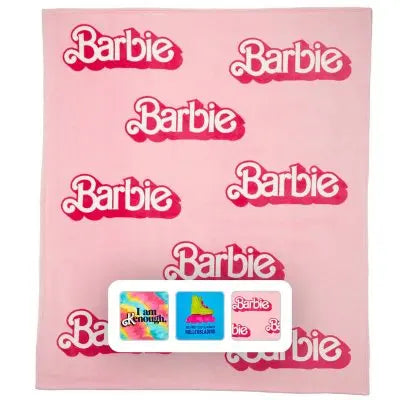 Barbie Fleece-Decke, 60"x70", verschiedene Designs