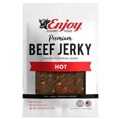 Genießen Sie Hot Beef Jerky, 340 g.