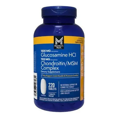Memberâ€™s Mark Glucosamine HCl and Chondroitin/MSM Complex Tablets, 220 ct.