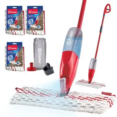 O-Cedar ProMist MAX Mikrofaser-Sprühmop mit 3 zusätzlichen Nachfüllpackungen