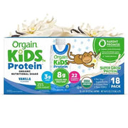 Orgain Kids 8g Protein Organic Nutritional Shake, Vanilla, 8 fl. oz., 18 pk.