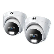 Night Owl Wired 4K Dome-Kameras mit Abschreckungsfunktion, 2er-Pack