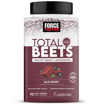 Force Factor Total Beets Soft Chews, Acai Berry, 90 ct.
