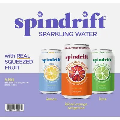 Spindrift Sprudelwasser Probierpackung 355 ml, 24 St.
