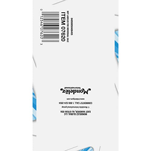 Trident White Peppermint Sugar-Free Chewing Gum, 9 Packs of 16 Pieces (144 Total Pieces)