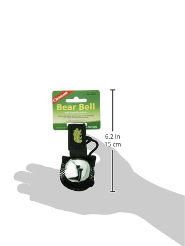 Coghlan's Magnetic Bear Bell with Silencer, Silver - Hiking Safety Gear for Wildlife Alert, Adjustable Strap, Easy Magnetic Silencer, Perfect for Camping, Backpacking, and Outdoor Adventures