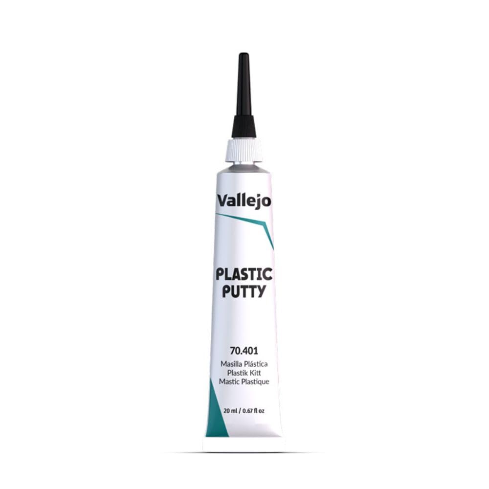 Vallejo - Plastic Putty 20 ml (0.67 fl.oz.) | Weiß, undurchsichtig, gleichmäßige Oberfläche