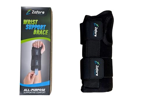 Carpal Tunnel Wrist Brace Support with 2 Straps and Metal Splint Stabilizer - Helps Relieve Tendinitis Arthritis Carpal Tunnel Pain - Reduces Recovery Time for Men Women - Right (L/XL)
