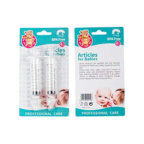 Syringe Nasal Irrigator, Professional Baby Nasal Irrigator Portable Infant Nose Cleaner Rinsing Device Fast All Natural Relief-Nasal Irrigation/Nasal Spray/Nasal Hygiene (2 pièces)