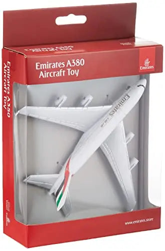Daron Toy Airplane RT9904 – Emirates A380 – Die-Cast Metal Model Airplane Toy with Plastic Parts for Kids Ages 3+
