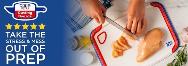 Dixie Ultra Disposable Paper Single Use Cutting Boards, Plates, Crafts, 80 Pack