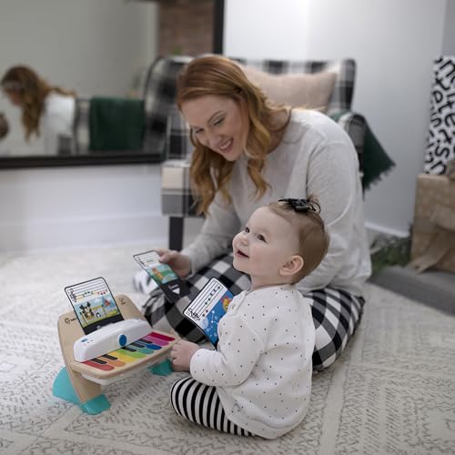 Baby Einstein and Hape Magic Touch Wooden Toy Piano, Montessori Musical Learning Toy for Babies and Toddlers 6mo+