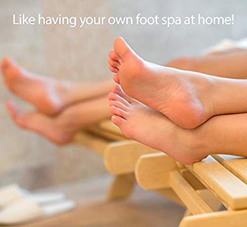Evermarket Magic Feet Cleaner Simple Foot Scrubber Feet Shower Spa Easy Feet Cleaning Brush Exfoliating Foot Massager Slipper(Blue)