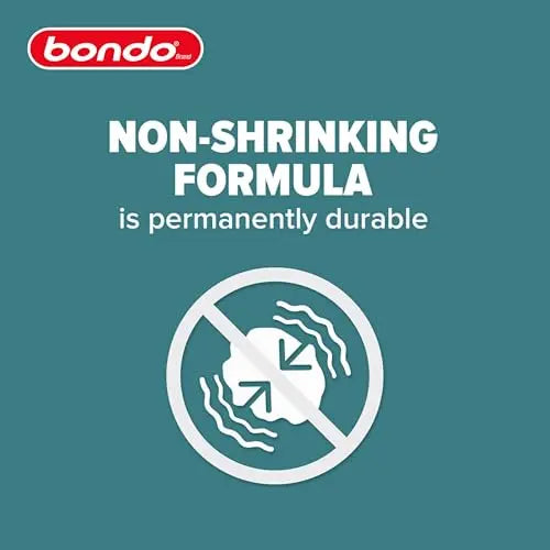 3M Bondo Short Strand Fiberglass Reinforced Filler 1.37 LB (621 g) with Bondo Cream Hardener 0.5 oz (14g), Repair Holes Up To 0.5 IN, Waterproof (SS-PT-ES)