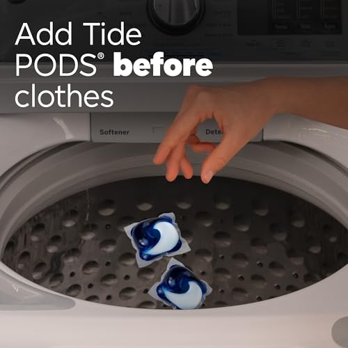 Tide PODS Laundry Detergent Pacs, 3-in-1 Stain Remover, Odor Fighter, Color Protector, 42 Count, HE compatible, Spring Meadow Scent (Packaging May Vary)