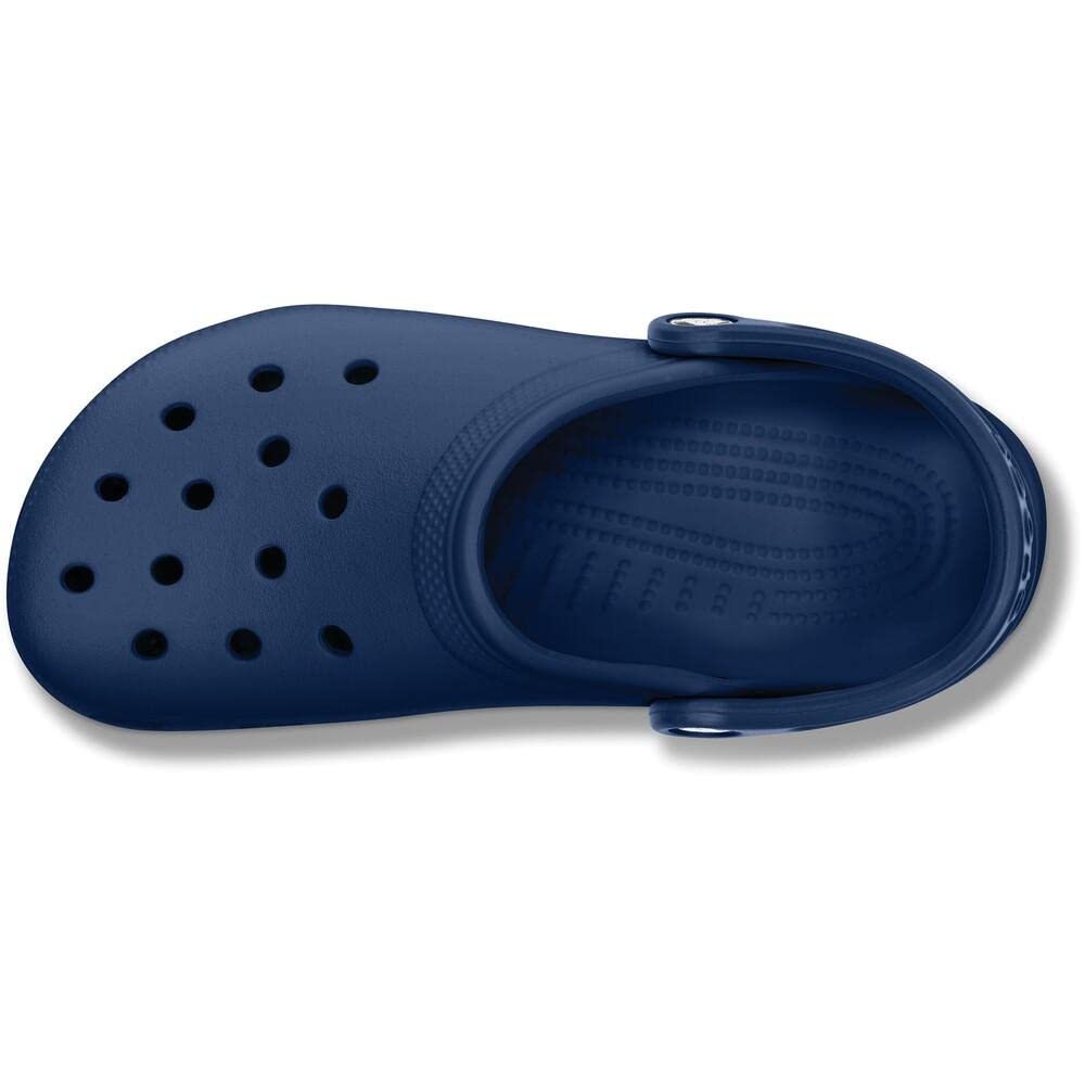 Crocs Unisex-Adult Classic Clogs, Navy, 12 Women/10 Men