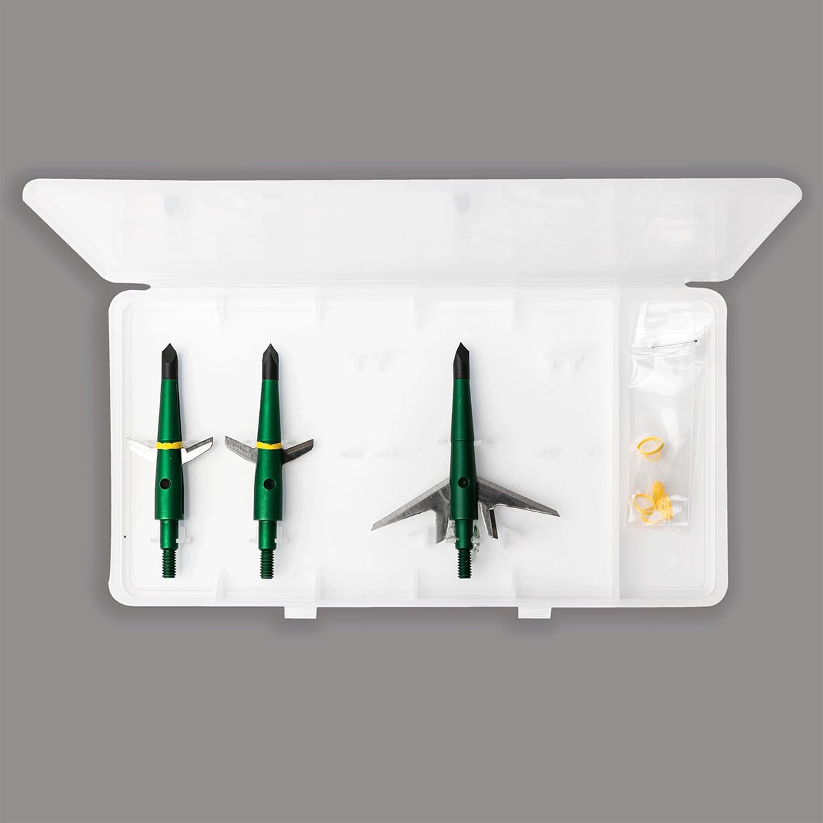 Swhacker SWH00207 #207 2 Inch Cut Broadheads Set of 3-100 Grain, Green, 2"