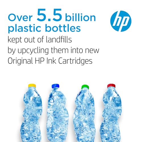 HP 65 Black/Tri-color Ink Cartridges for HP Printers (2-pack) | Works with Printer Series: AMP 100, DeskJet 2600, 3700, ENVY 5000 | Eligible for Instant Ink | T0A36AN