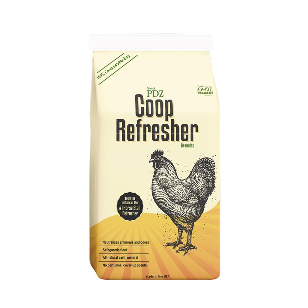 Sweet PDZ - Coop Refresher - مزيل الروائح الكريهة من الزيوليت - إكسسوار أساسي لعش الدجاج - 10 أرطال