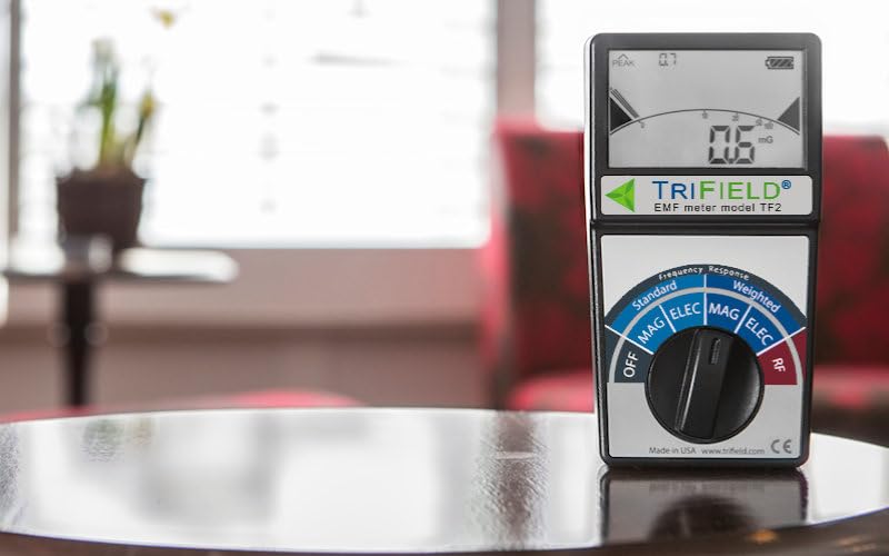 TriField EMF Meter Model TF2 – Made in USA - #1 Handheld EMF Detector for 3 Types of Electromagnetic Fields: Radio/Magnetic/Electric - Measure 5G, Cell Towers, WiFi, Bluetooth, & Smart Meters