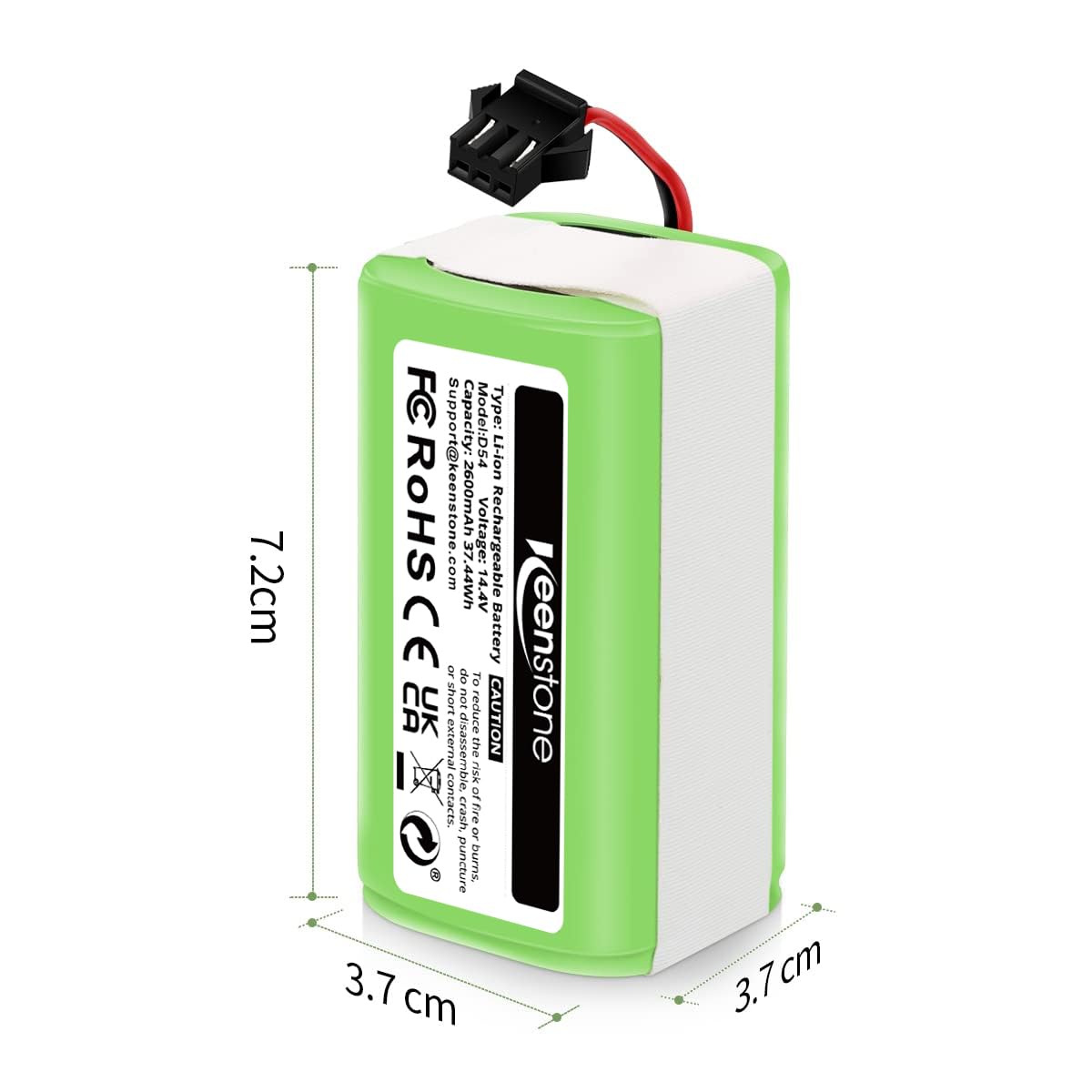 Replacement Battery Compatible with eufy RoboVac 11 11C 11S Plus 11S MAX 12 15C 15C MAX 15T 25C 30C G10 Hybrid G30 Edge R500 R450 & Ecovacs Deebot N79 N79S N95 DN622 661 | 14.4V 2600mAh