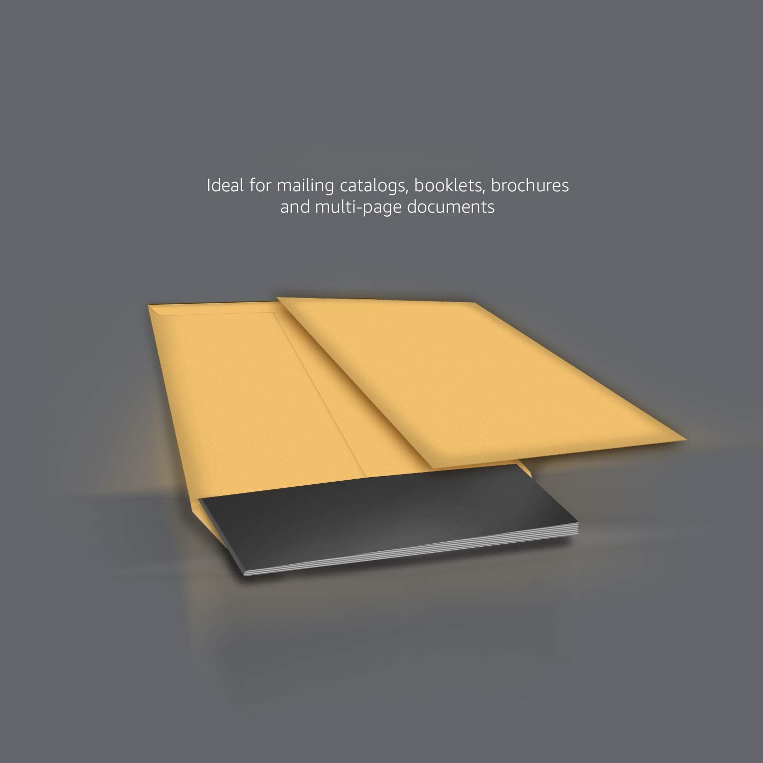 Amazon Basics Self Adhesive Catalog Mailing Envelopes, Peel and Seal, 6x9 Inch, Brown Kraft, 100-Pack