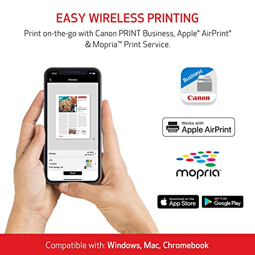 Canon imageCLASS MF753Cdw - Wireless Duplex Color Laser Printer, All-In-One with Scanner, Copier, Fax, Auto Document Feeder, Mobile Ready, 3 Year Limited Warranty, 35 PPM, White