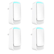 Plug In Air Ionizers - Negative Ion Technology Air Purifier - Quiet Operation Air Freshener for Home, Bedroom, Office, Garage Room - Portable Air Purifiers Odor,Pets Smell - Air Cleaner White (4 Pack）