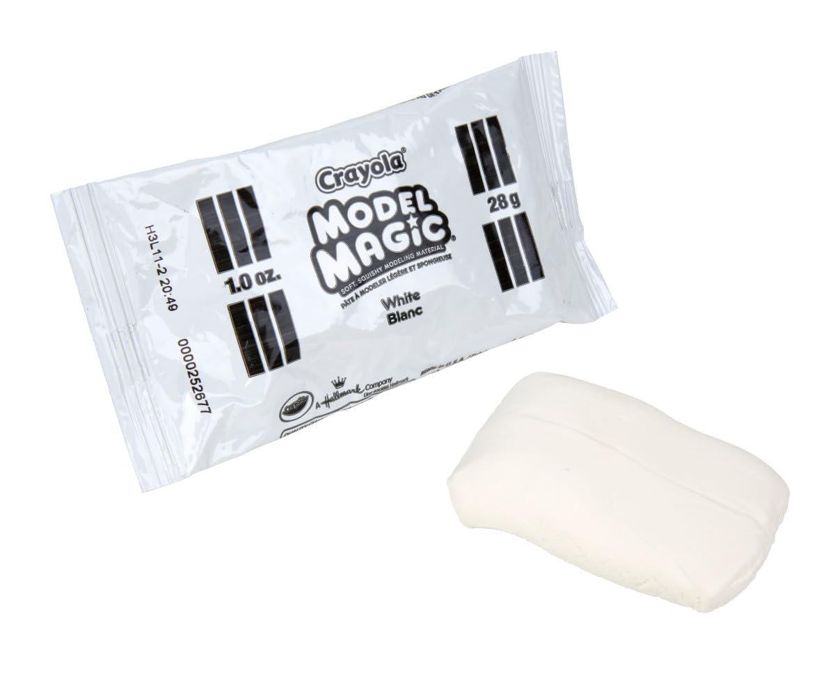 Crayola Model Magic - White (75ct), 1oz Modeling Clay Alternative, Molding Air Dry Clay for Kids, Bulk Art Supplies, Must Have Teacher Classroom Essentials