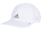 adidas Superlite Hat, Relaxed-fit Adjustable Workout Sports Cap, White/Silver Reflective/2.0, One Size