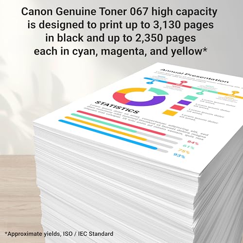 Canon Genuine 067 Cyan Toner Cartridge High Capacity Compatible with LBP633Cdw, LBP632Cdw, MF652Cdw, MF653Cdw, MF654Cdw, MF656Cdw