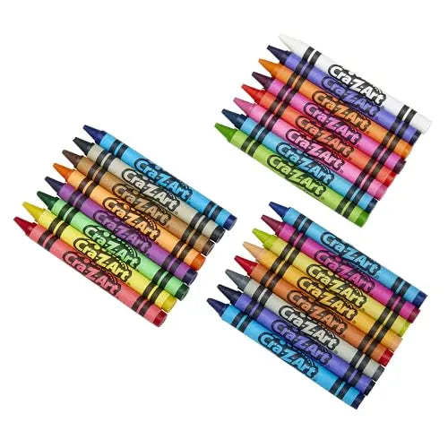 Cra-Z-Art Crayons, Bulk Pack, 24 Count, 6 Packs of Crayons, Bulk School Supplies for Classroom, Back to School Essentials
