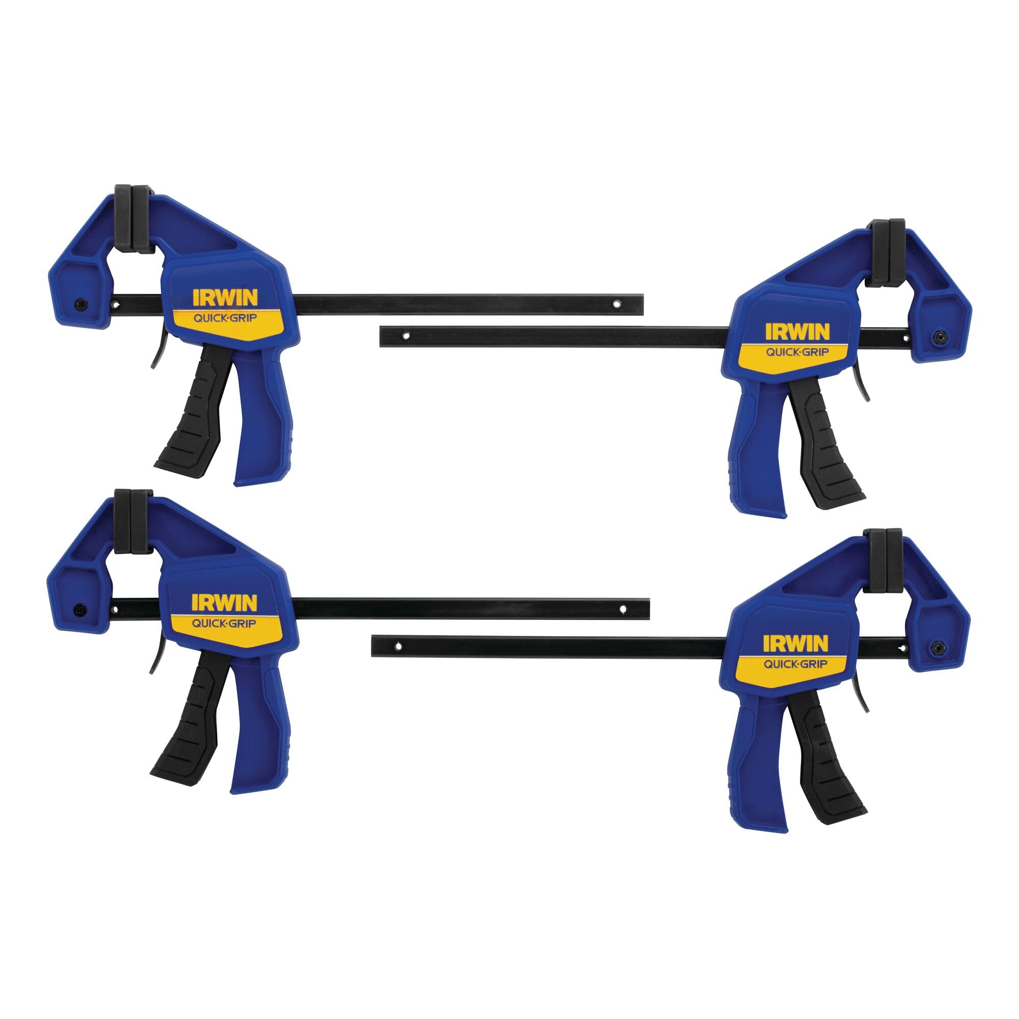 IRWIN QUICK-GRIP 1964758 One-Handed Mini Bar Clamp 4 Pack, 6"