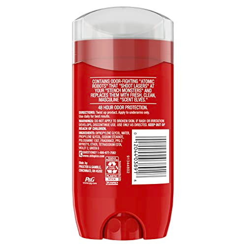 Old Spice Aluminum Free Deodorant For Men, High Endurance, 24/7 Sweat Defense & Odor Protection, 24/7 Freshness & Lasting Scent, Sport Scent, 3.0 oz (Pack of 3)