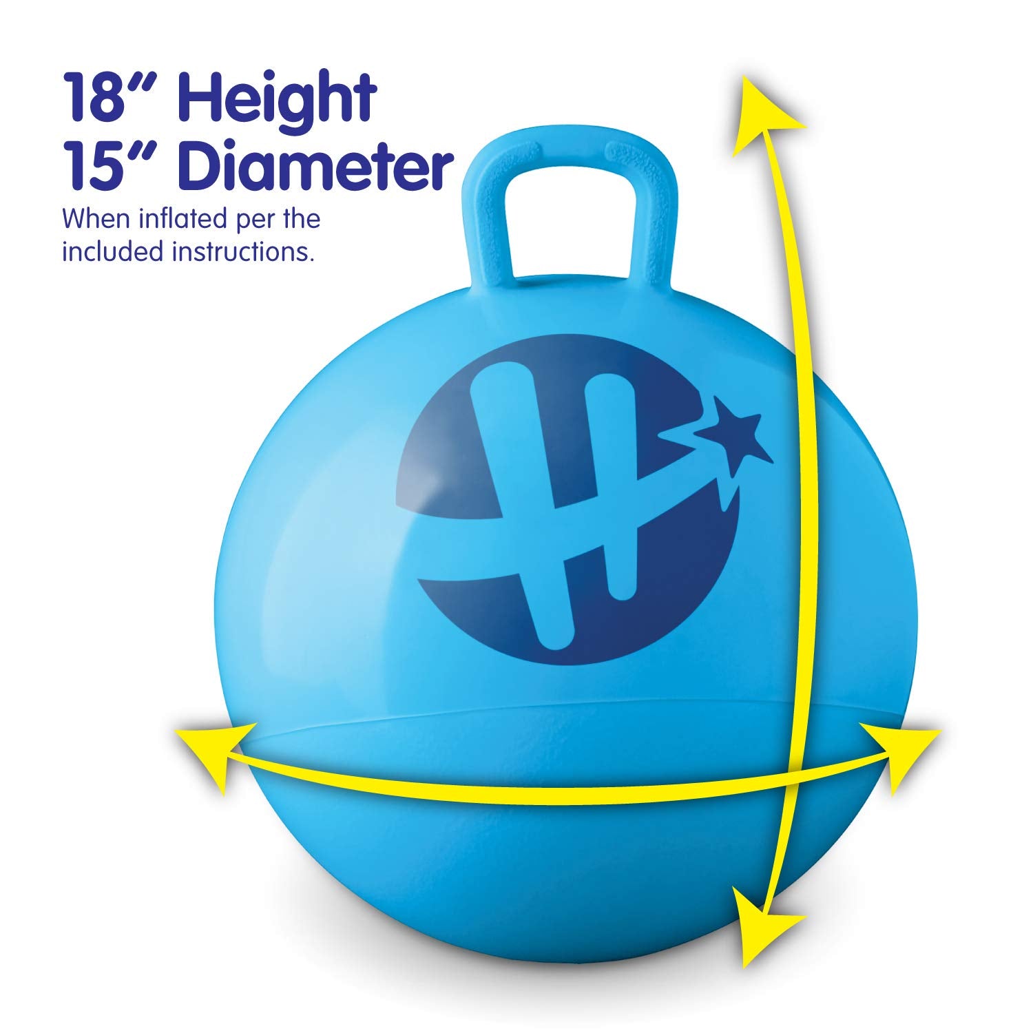 Hedstrom Marvel Spiderman 15 Inch Hopper Ball, Jumping Ball for Kids 55-97064