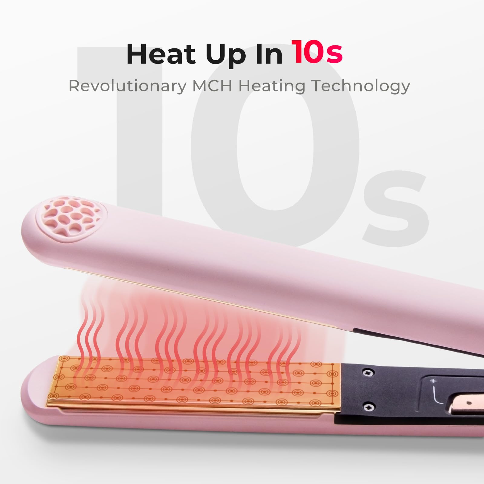 TYMO Flat Iron Hair Straightener and Curler 2 in 1 with 10s Fast Heating, 1 Inch Professional Titanium Straightening Curling Iron with 32 Adjustable Temp and Automatic Shut Off