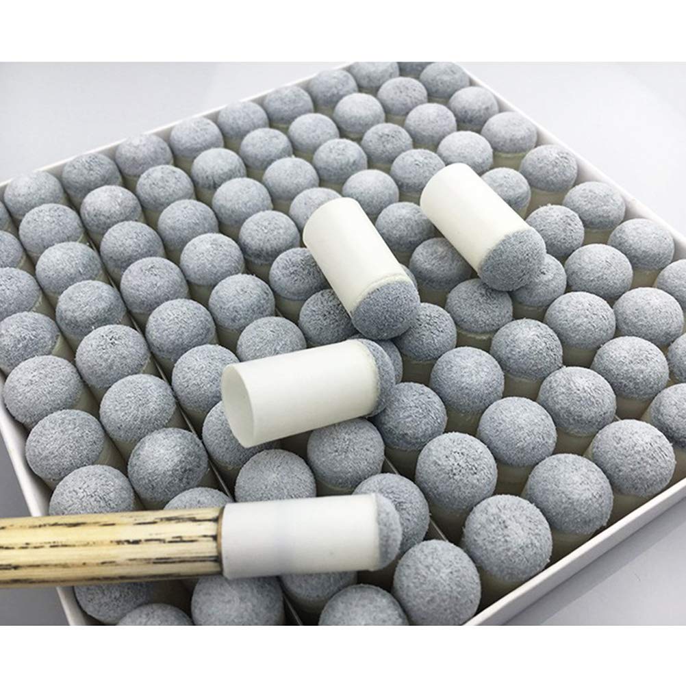 Pengxiaomei 40pcs Slip On Pool Cue Tips Replacement Billiard Cue Tips 4 Sizes Slip-On Cue Tip(9mm/10mm/12mm/13mm, Each Size 10pcs)