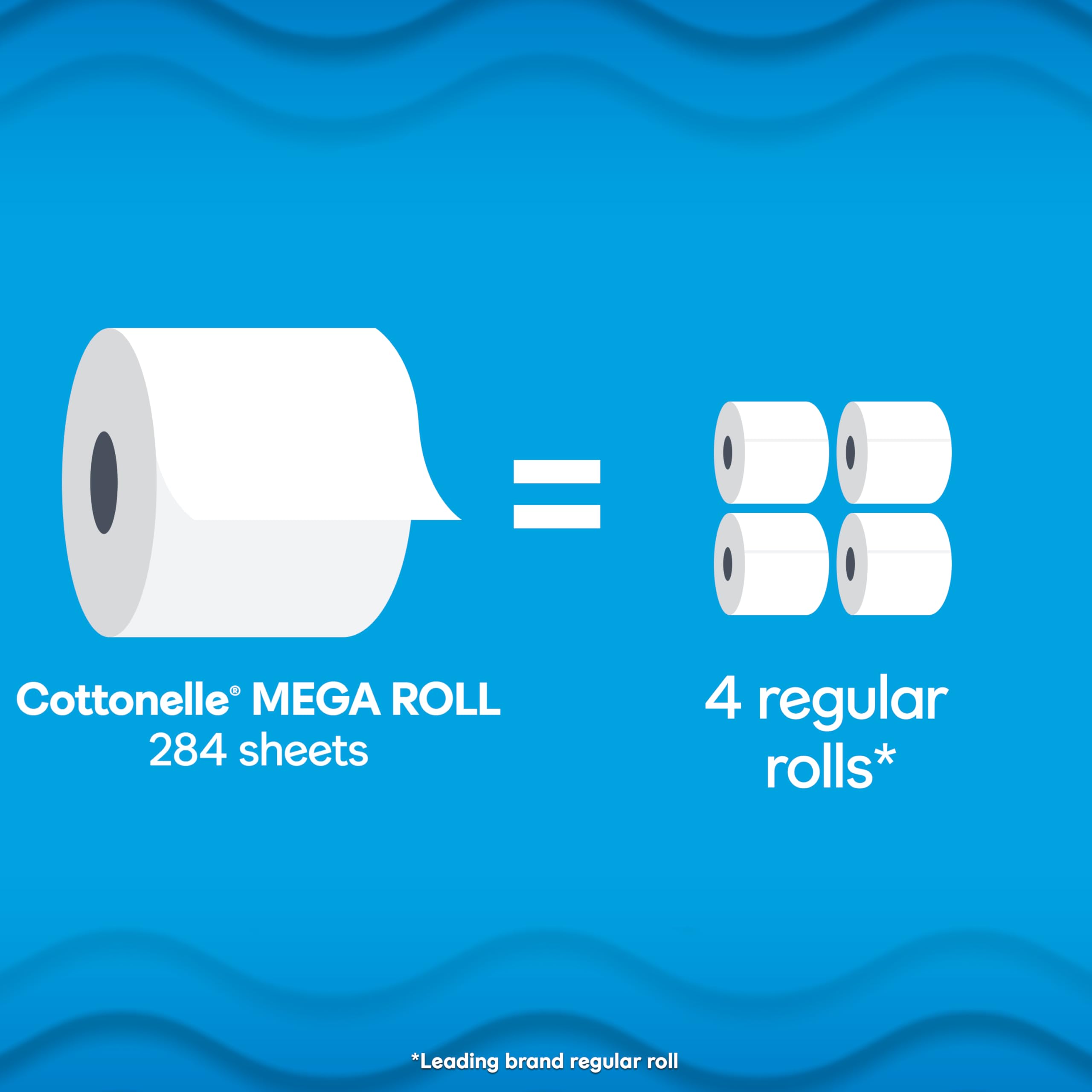 Cottonelle Ultra Clean Toilet Paper, 9 Mega Rolls = 36 Regular Rolls, Packaging May Vary