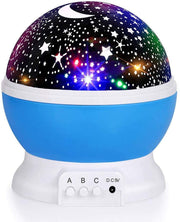 RICTLY Night Light for Kids, Kids Night Light Nebula 360 Degree Rotation - 4 LED Bulbs 12 Light Color Star Projector Changing with USB Cable, Romantic Gifts for Men Women Children