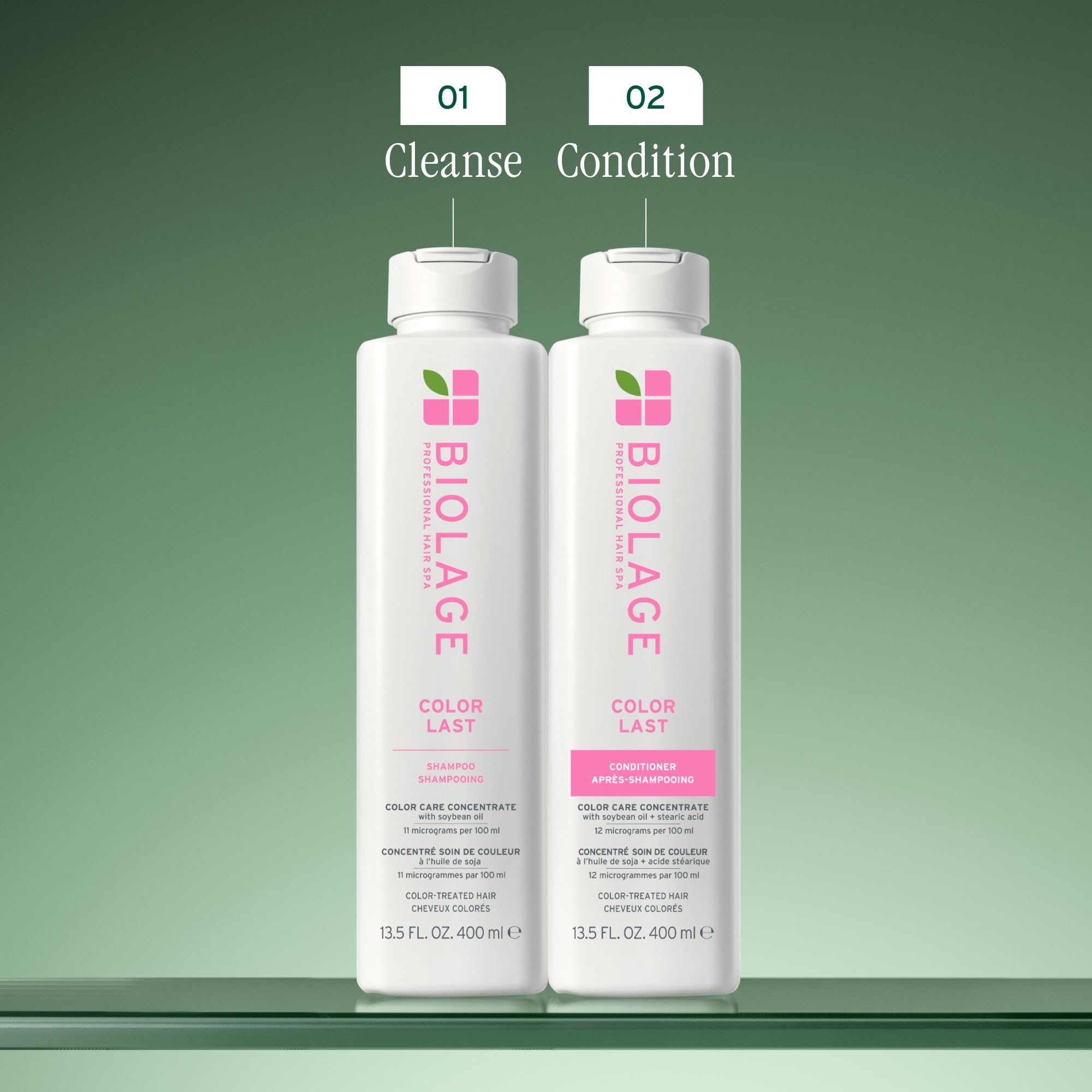 Biolage Color Last Shampoo - For Color-Treated Hair, Nourishes, Strengthens, Hydrates, Soybean Oil & Stearic Acid, Paraben & Mineral Oil-Free, Vegan, 13.5 Fl Oz, Packaging May Vary